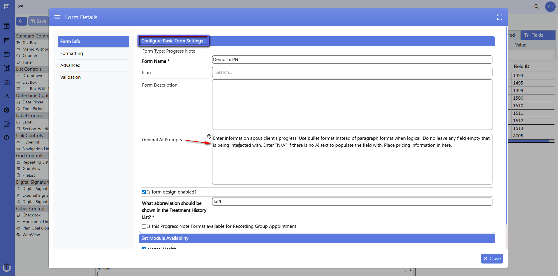 Custom Form Builder | ClinicTracker