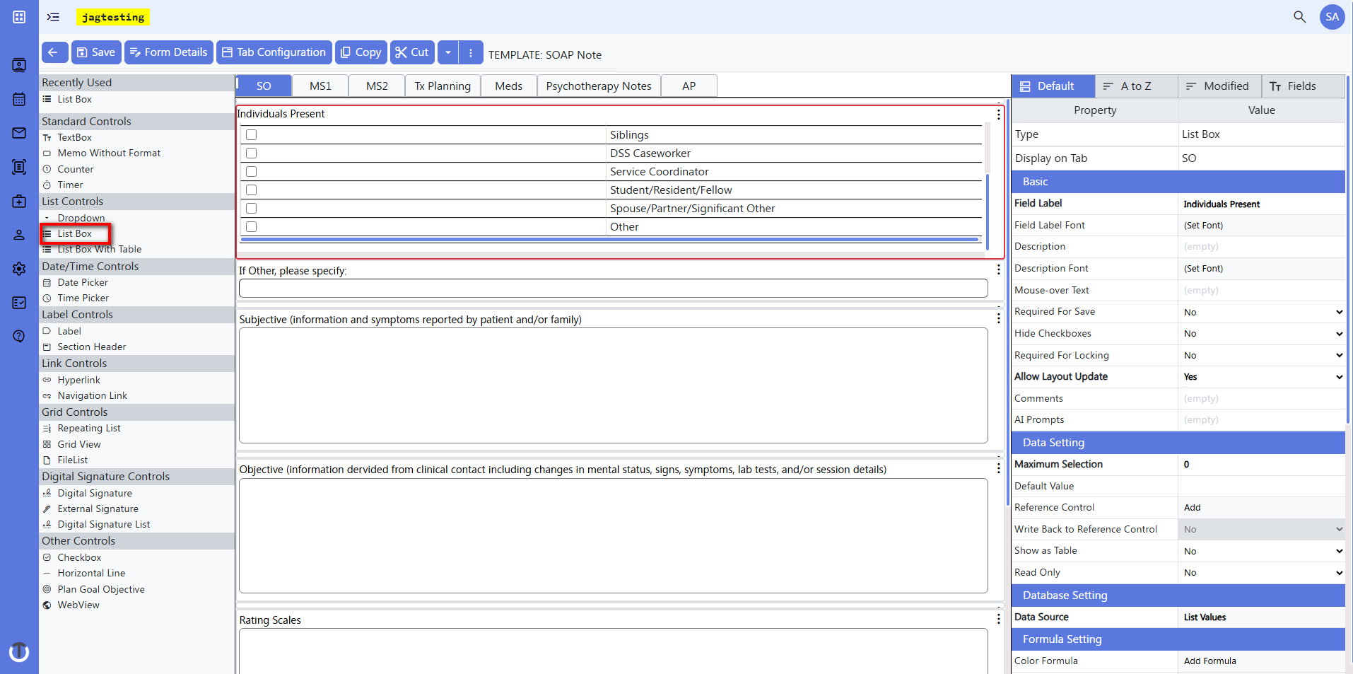 Custom Form Builder | ClinicTracker