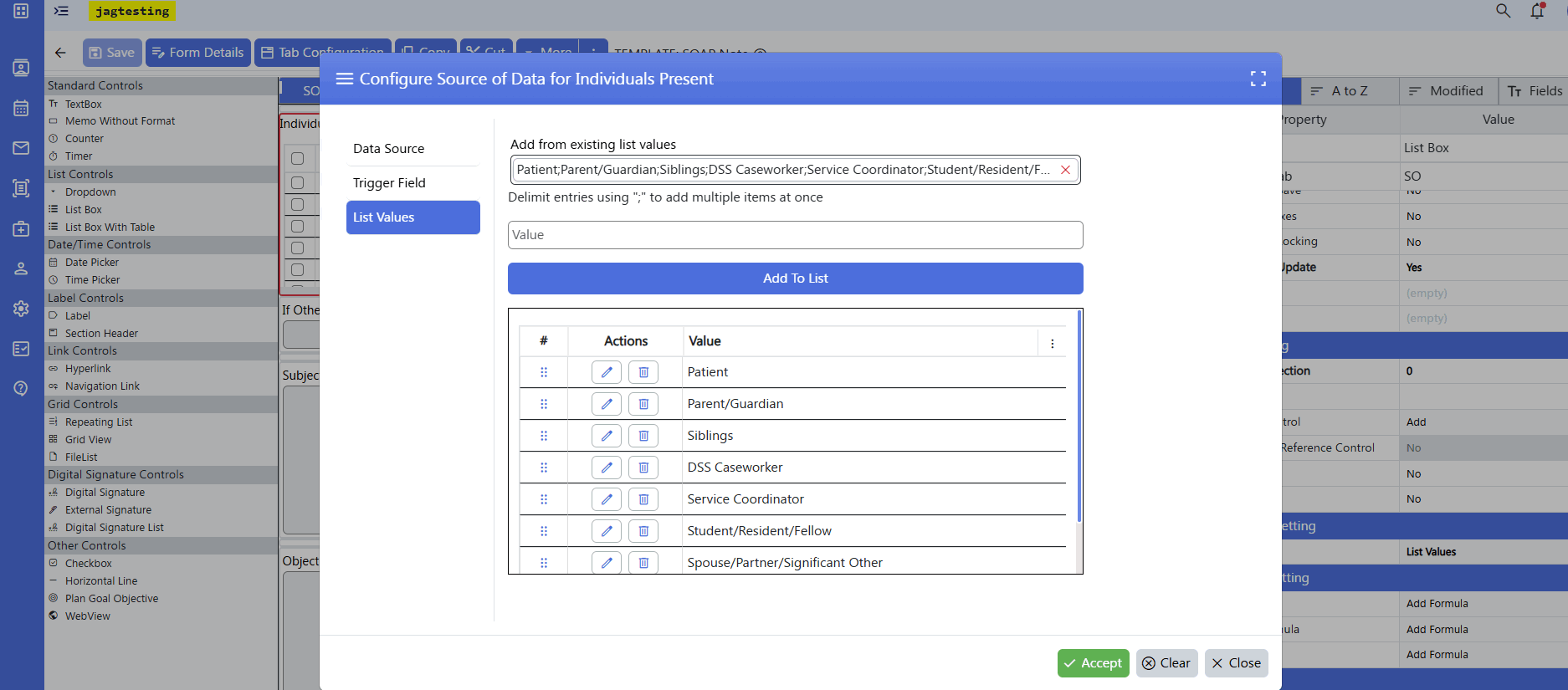 Custom Form Builder | ClinicTracker