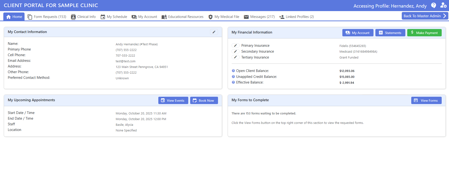 HIPAA-Compliant Patient Portal | ClinicTracker